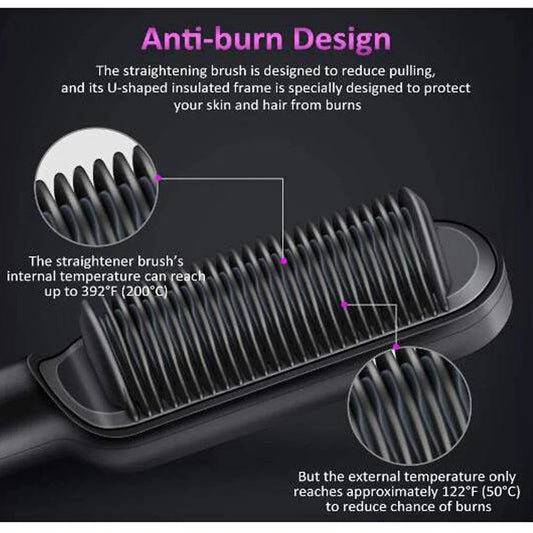 Electric Hair Straightening Brush